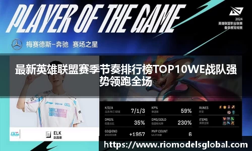 最新英雄联盟赛季节奏排行榜TOP10WE战队强势领跑全场
