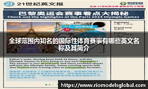 全球范围内知名的国际性体育赛事有哪些英文名称及其简介