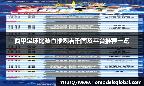西甲足球比赛直播观看指南及平台推荐一览