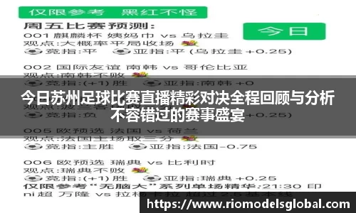 今日苏州足球比赛直播精彩对决全程回顾与分析不容错过的赛事盛宴