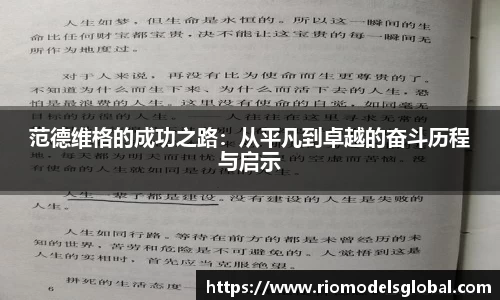 范德维格的成功之路：从平凡到卓越的奋斗历程与启示